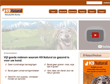 Tablet Screenshot of k9natural.nl